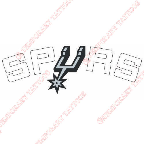 San Antonio Spurs Customize Temporary Tattoos Stickers NO.1190
